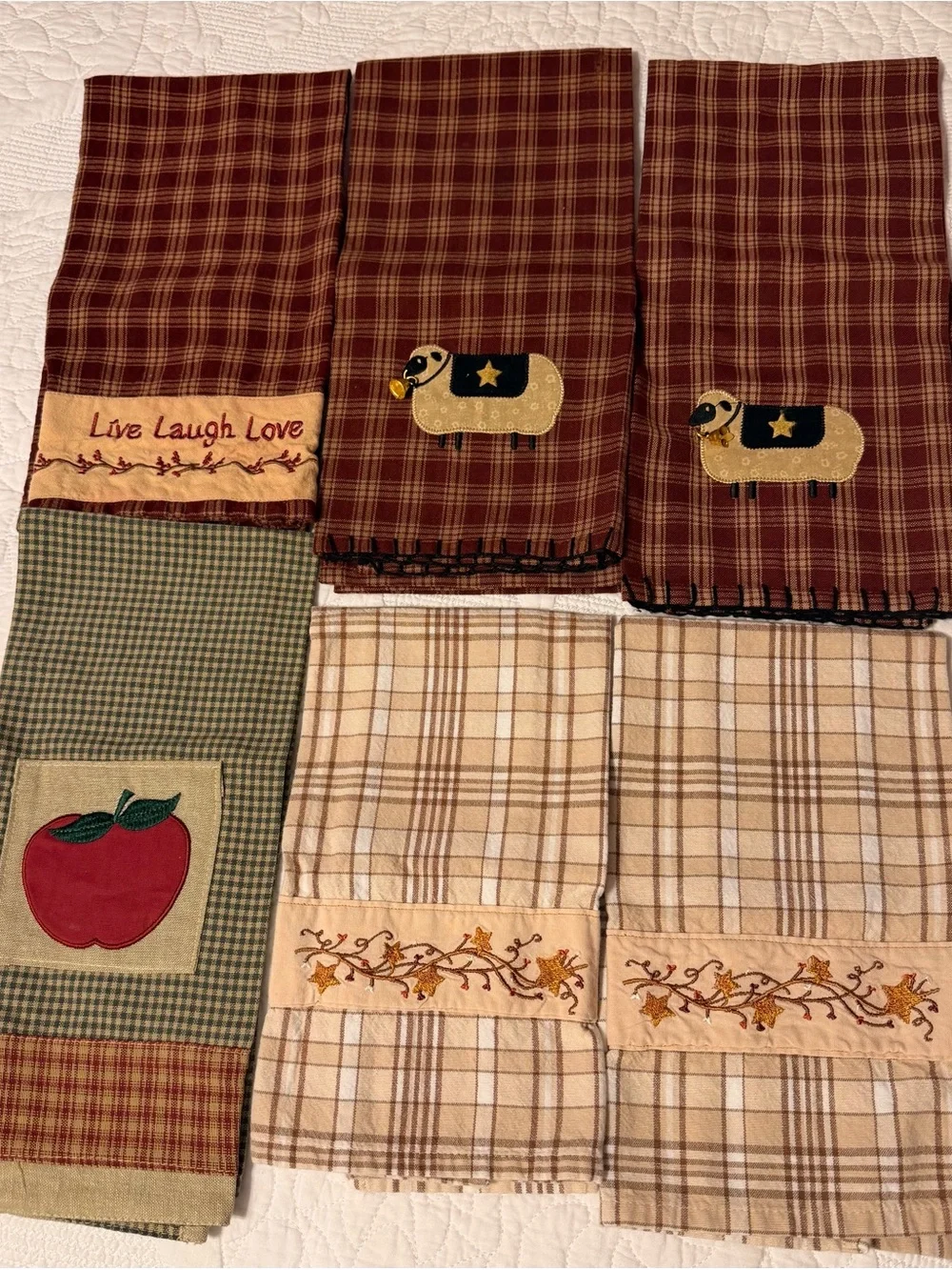 Primitive Dish towels.